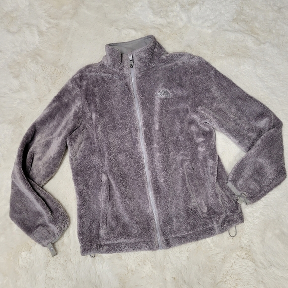 The North Face Osito Fleece Jacket L - Grey Furry Fuzzy - Picture 1 of 5